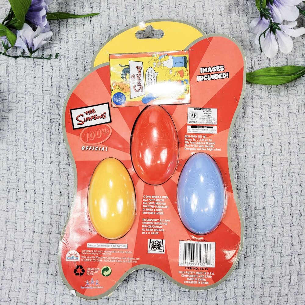 Simpsons Tomy Gacha Figures & Silly Putty w/ Molding Stamps Sealed - Picture 4 of 13